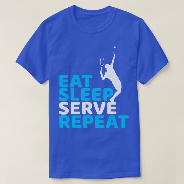 Eat Ssov  Funny Tennis Gift for Tennis Playe T Shirt (Design framsida)