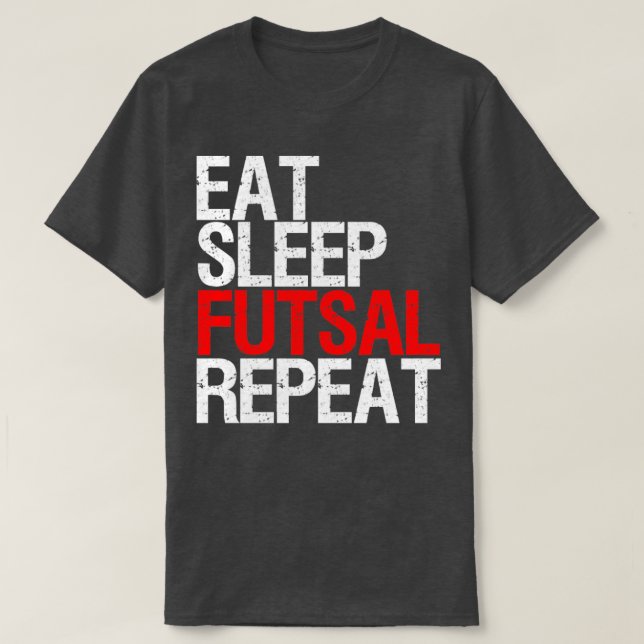 Eat Ssov Futsal Repetera Team-gåva T Shirt (Design framsida)