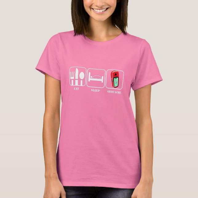 Eat Ssov Geocache Geocaching Shirt T Shirt Gifts (Framsida)