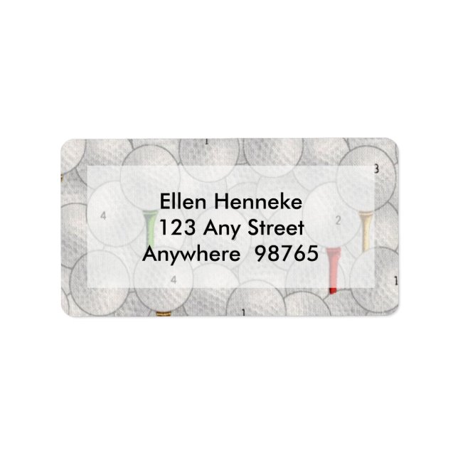 Eat Ssov Golf Adressetikett (Framsidan)