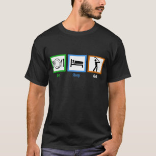 Eat Ssov Golf Funny Golfer Tee
