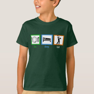 Eat Ssov Golf Funny Kids Golfer T-shirt