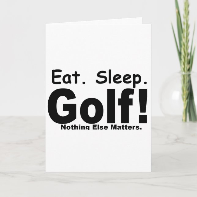 Eat Ssov Golf - ingenting annat Helgkort (Framsida)
