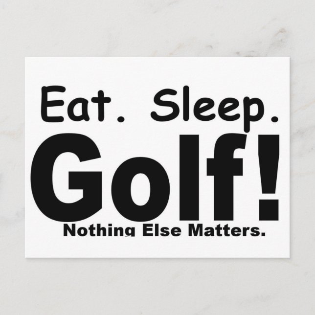 Eat Ssov Golf - ingenting annat Vykort (Framsida)