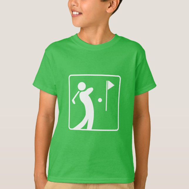Eat Ssov Golf Person som sväljer golf-klubb Tee Shirt (Framsida)