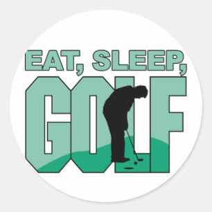 Eat Ssov Golf Runt Klistermärke