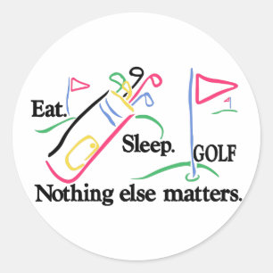 Eat Ssov Golf Runt Klistermärke