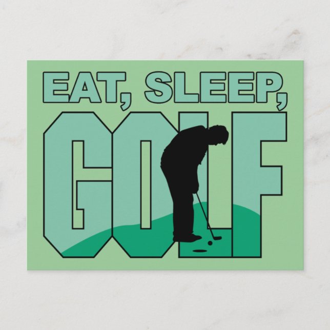 Eat Ssov Golf Vykort (Framsida)