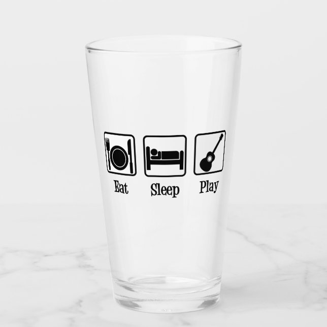 Eat Ssov Guitar Player Glaskopp (Framsida)