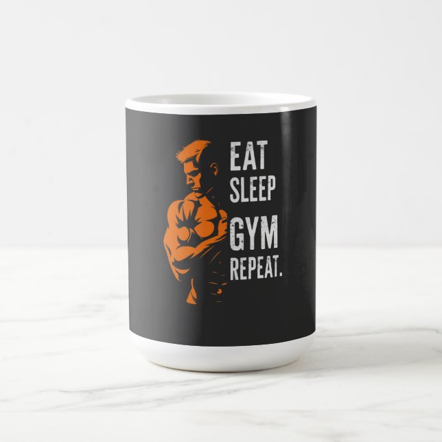 Eat Ssov Gym Repeat Workout T-Shirt Kaffemugg (Center)