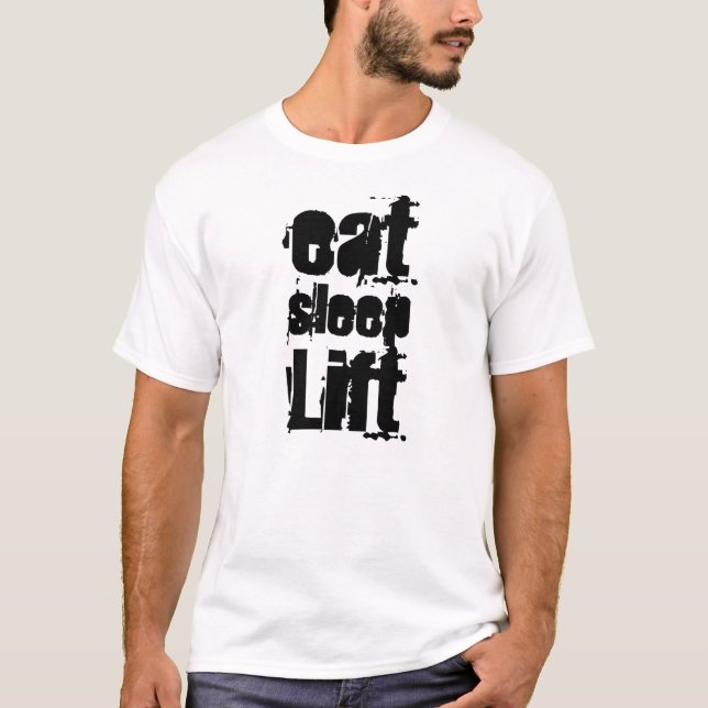"Eat Ssov Hiss" Urban-bära från kroppsbyggnad i T Shirt (Framsida)