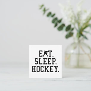 Eat Ssov Hockey - Hockey Älskare Fyrkantigt Visitkort