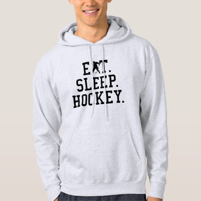 Eat Ssov Hockey - Hockey Älskare Hoodie (Framsida)