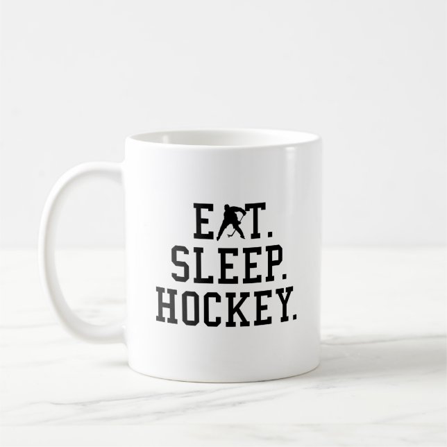 Eat Ssov Hockey - Hockey Älskare Kaffemugg (Vänster)