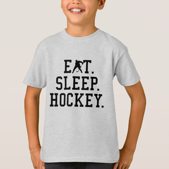 Eat Ssov Hockey - Hockey Älskare T Shirt (Framsida)