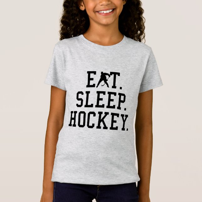 Eat Ssov Hockey - Hockey Älskare T Shirt (Framsida)