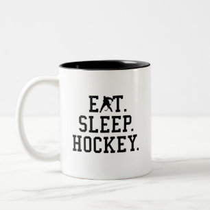 Eat Ssov Hockey - Hockey Älskare Två-Tonad Mugg