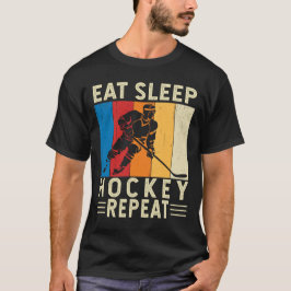 Eat Ssov Hockey Repeat Funny Hockey Player Goalie T Shirt