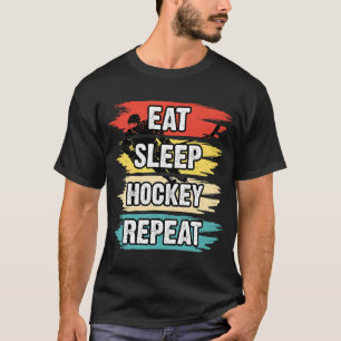Eat Ssov Hockey Repeat Funny Ice Hockey Frisbee L T Shirt