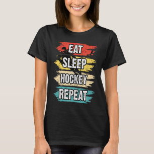 Eat Ssov Hockey Repeat Funny Ice Hockey Frisbee L T Shirt