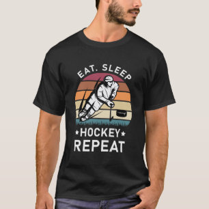 Eat Ssov Hockey Repeat Funny Ice Hockey T Shirt