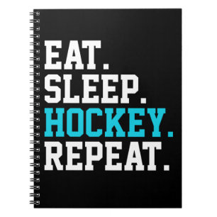 Eat Ssov Hockey Repeat -Hockey Älskare Anteckningsbok