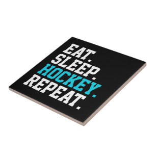 Eat Ssov Hockey Repeat -Hockey Älskare Kakelplatta