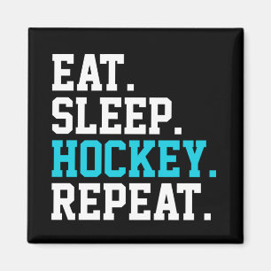 Eat Ssov Hockey Repeat -Hockey Älskare Magnet