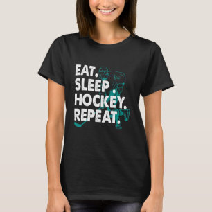 Eat Ssov Hockey Repeat Hockey Kids Youth Women T Shirt