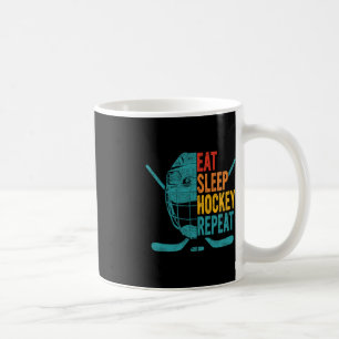 Eat Ssov Hockey Repeat Hockey Roligt Ice Hockey Kaffemugg