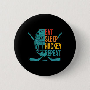 Eat Ssov Hockey Repeat Hockey Roligt Ice Hockey Knapp