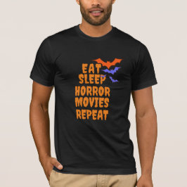 Eat Ssov Horror Movies Tee, Creepy Halloween Fläkt T Shirt