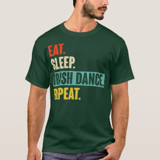 Eat Ssov Irish Dance Repeat Retro Vintage Irish T Shirt