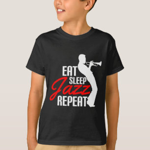 Eat Ssov Jazz Repeat Coola för Trumpet Älskare T Shirt