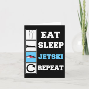 Eat Ssov Jetski Repeat Funny Jet Ski Kort
