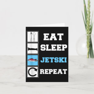 Eat Ssov Jetski Repeat Funny Jet Ski Kort