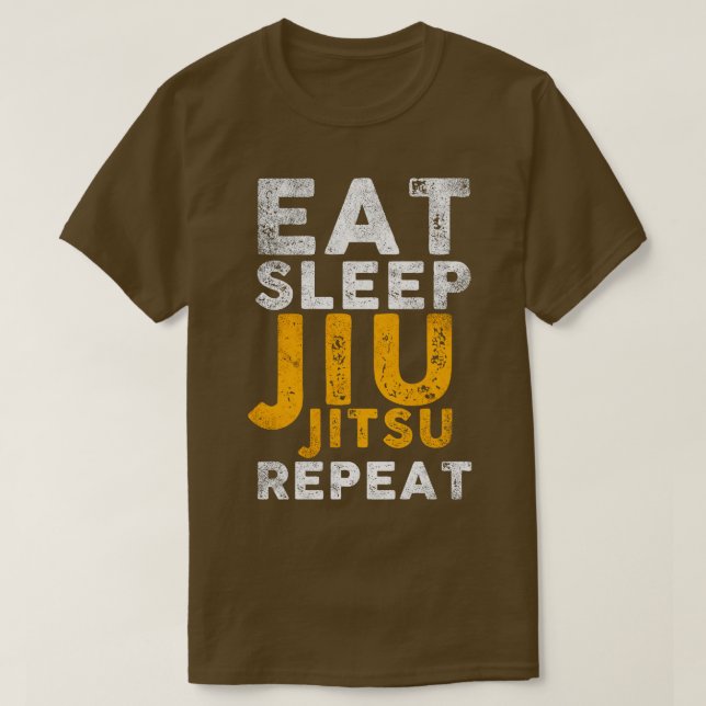 Eat Ssov Jiu Jitsu Repeat T Shirt (Design framsida)