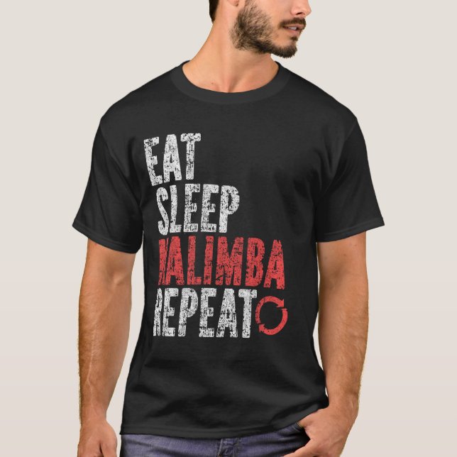 Eat Ssov Kalimba Repeat T Shirt (Framsida)