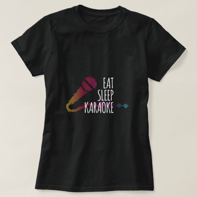 Eat Ssov Karaoke Microphone Music Singing Gift T Shirt (Design framsida)