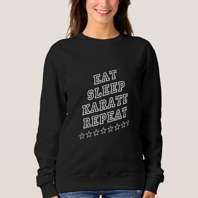 Eat Ssov Karate Sarcastic T Shirt (Framsida)