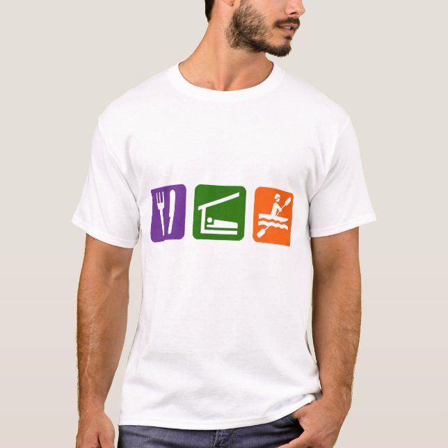 Eat Ssov Kayaking Tee Shirt (Framsida)