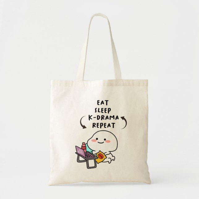 Eat Ssov Kdrama Repeat - Funny Kdrama Tygkasse (Framsidan)