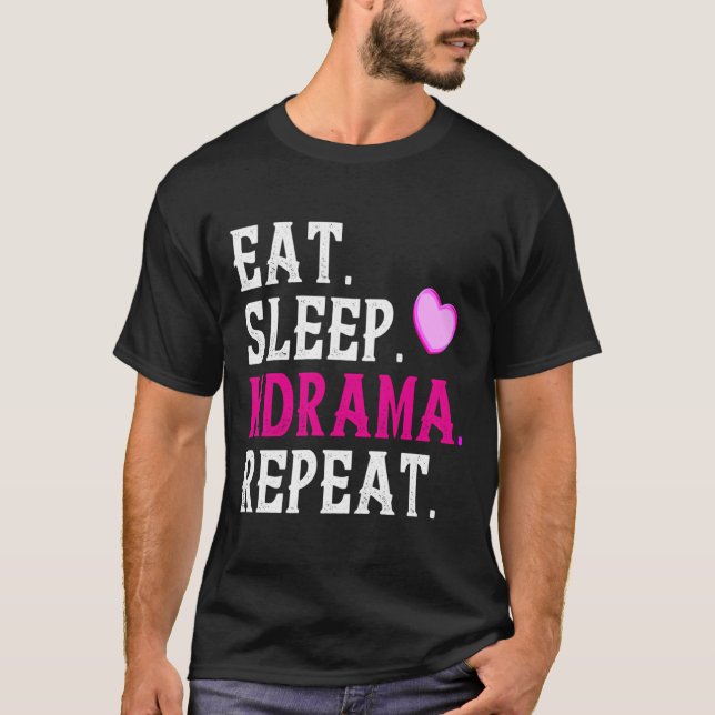Eat Ssov Kdrama Repeat Hoodie Cute Korea Drama F T Shirt (Framsida)