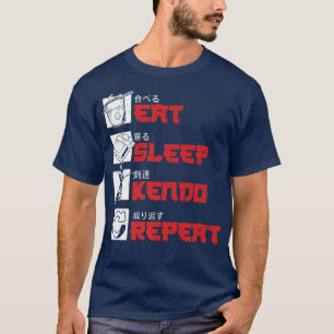 Eat Ssov Kendo Japansk Warrior Samurai Japan Mar T Shirt