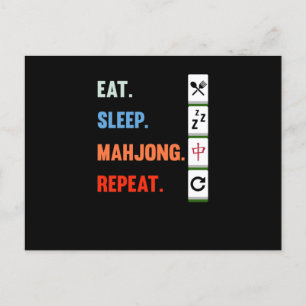 Eat Ssov Mahjong Repeat Mahjong Game Player Games Meddelande Vykort
