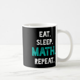Eat Ssov Math Repeat Funny Math Teacher Gift Kaffemugg