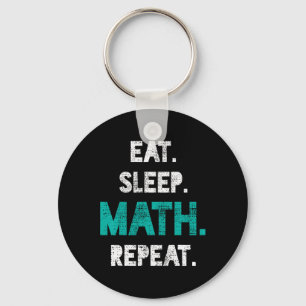 Eat Ssov Math Repeat Funny Math Teacher Gift Nyckelring