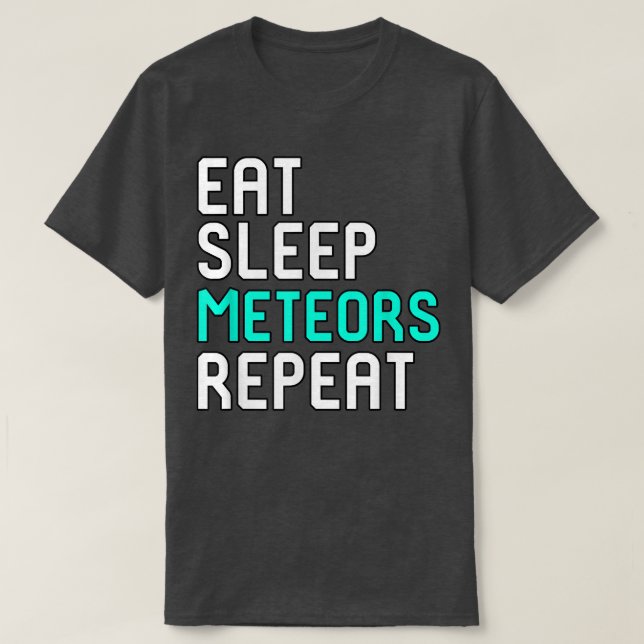 Eat Ssov Meteors Repeat Funny Space Science Astro T Shirt (Design framsida)
