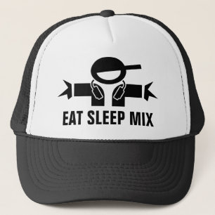 Eat Ssov Mix lustig truckerkeps för musik-DJ