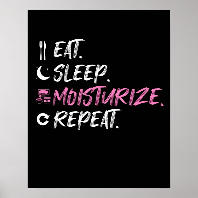 Eat Ssov Moisturize Skin Älskare Esthetic Poster (Framsidan)